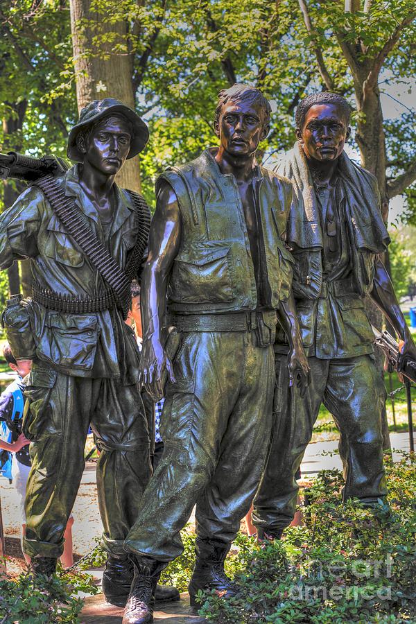 Viet Nam Photograph - Three Soldiers by David Bearden Viet Nam Photograph - Three Soldiers by David Bearden