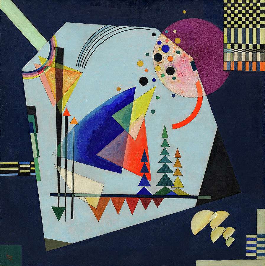 Wassily Kandinsky Painting - Three Sounds by Wassily Kandinsky