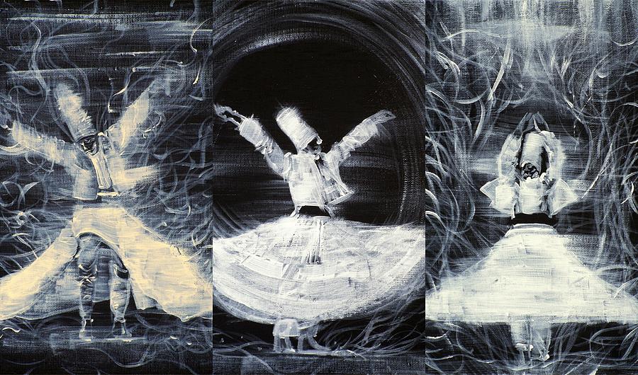Three Sufis Painting by Fabrizio Cassetta