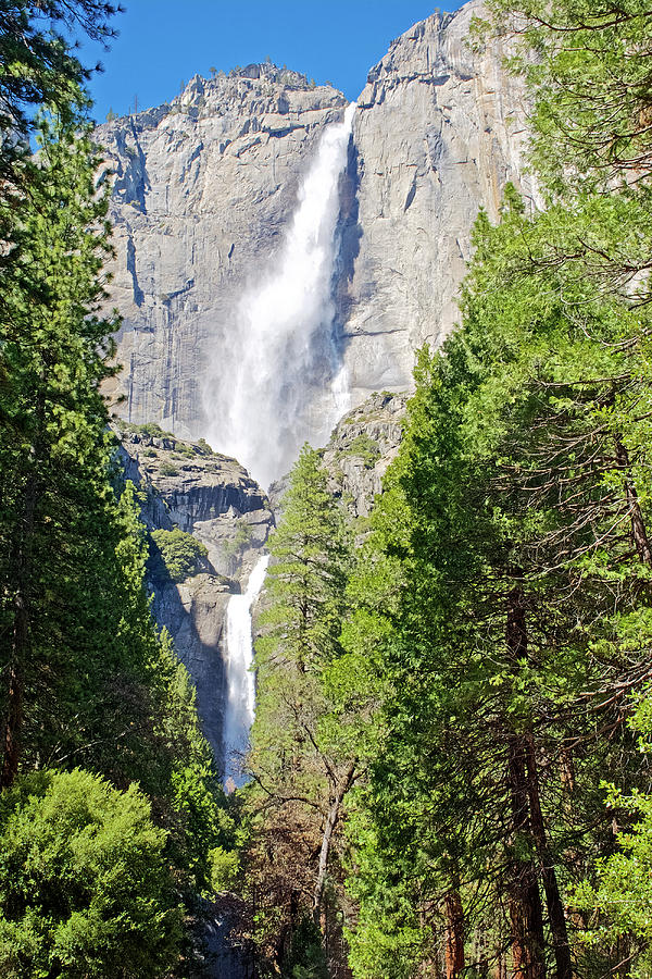 Three Tiers of Yosemite Falls in Yosemite National Park, California Photograph by Ruth Hager