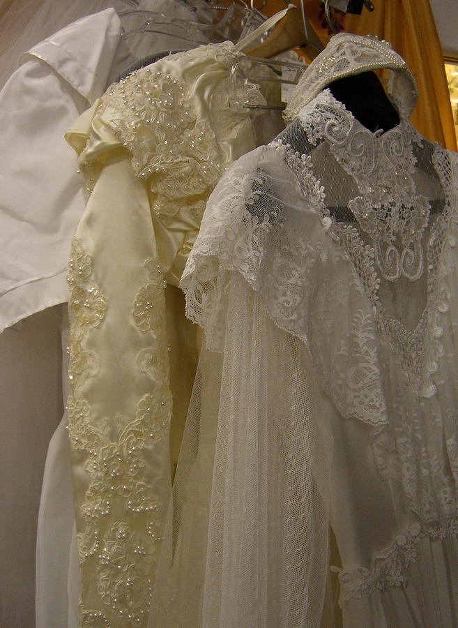 Three Wedding Dresses Photograph By Shirley Stevenson Wallis