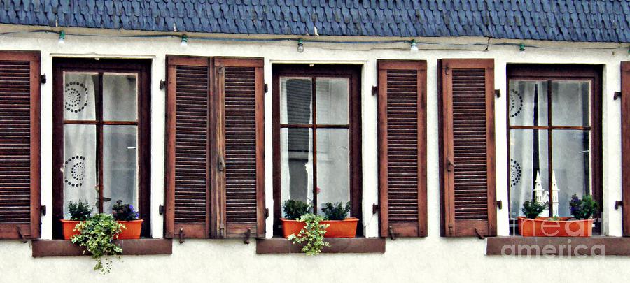 Three Windows in Schierstein Photograph by Sarah Loft