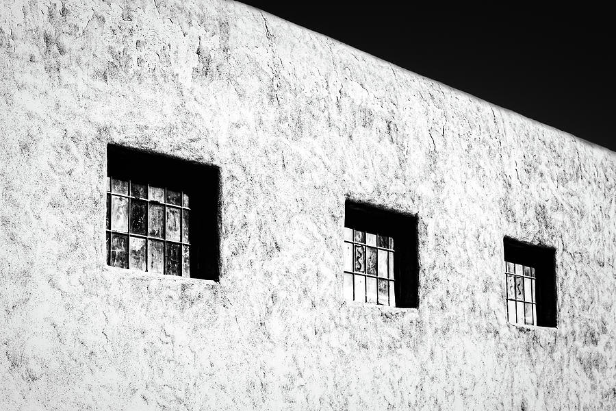 Three Windows in Taos #2 Photograph by Stuart Litoff