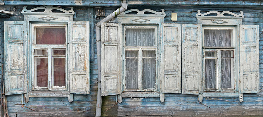 Three windows with an open sun blinds Photograph by Aleksandr Volkov ...