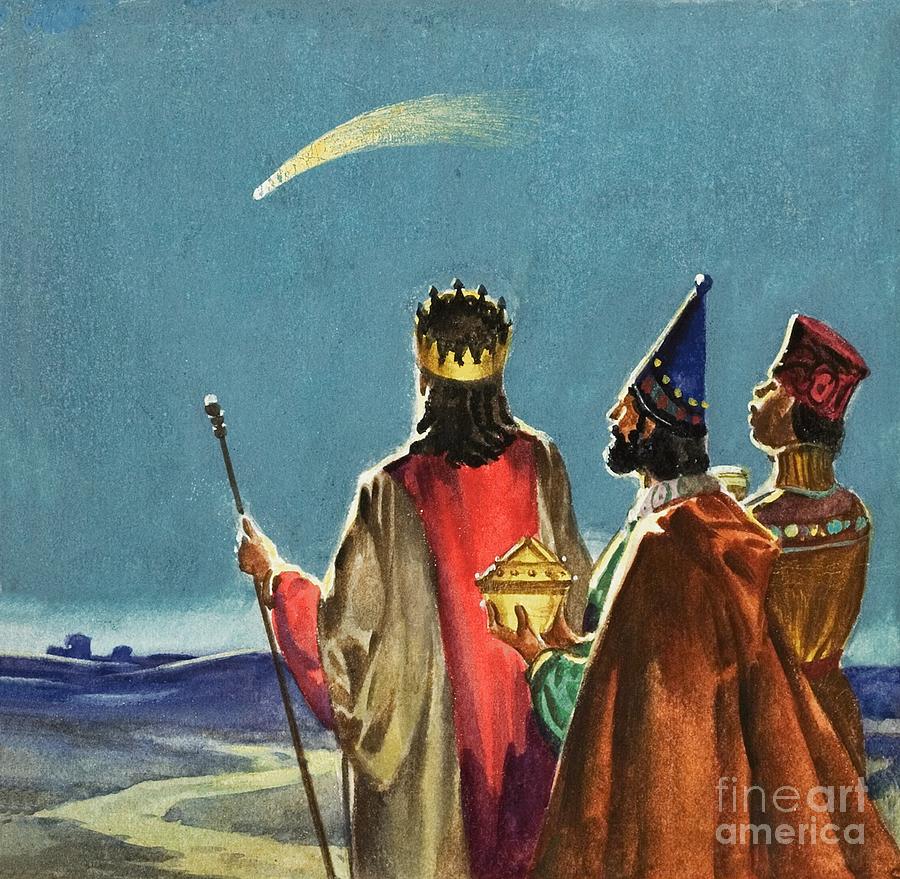 Three Wise Men Painting by English School