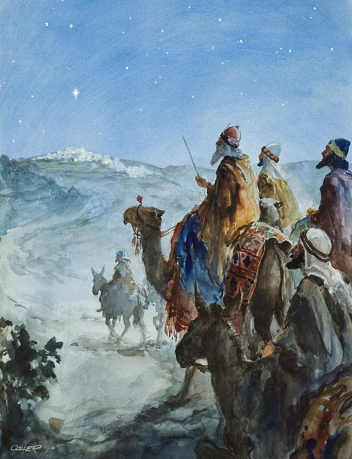 Three Wise Men Painting by Henry Collier