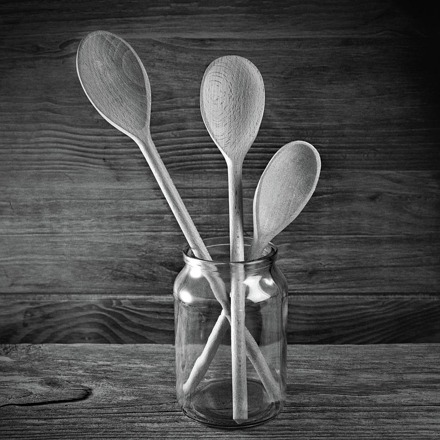 Still Life Photograph - Three Wooden Spoons by Ian Barber