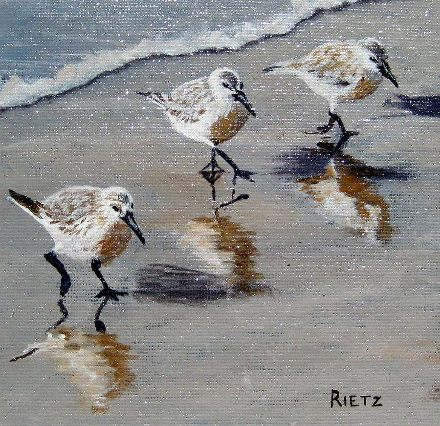 Three's A Crowd Painting By Julia Rietz - Fine Art America