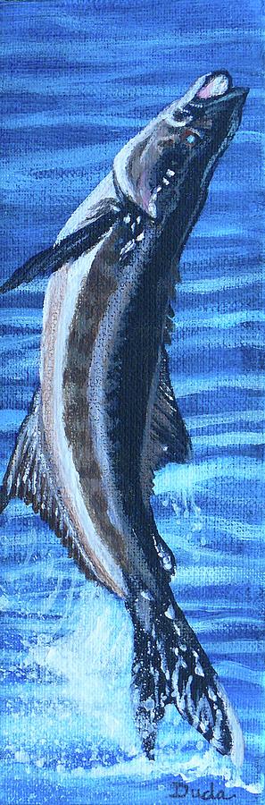 Fish Painting - Threw the Hook by Susan Duda