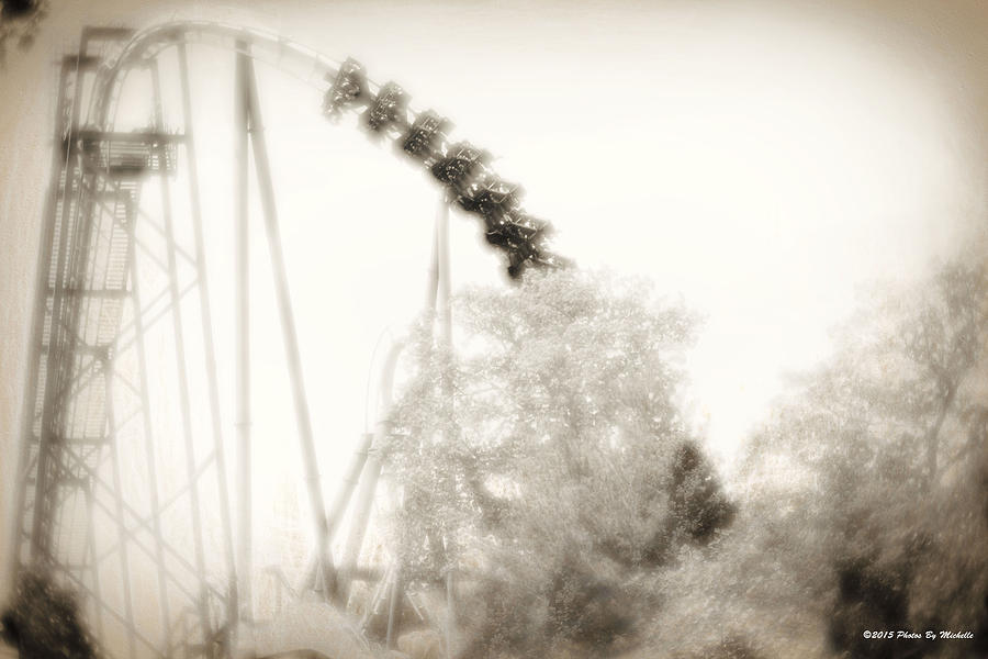 Amusement Park Photograph - Thrills and Chills by Michelle Gross