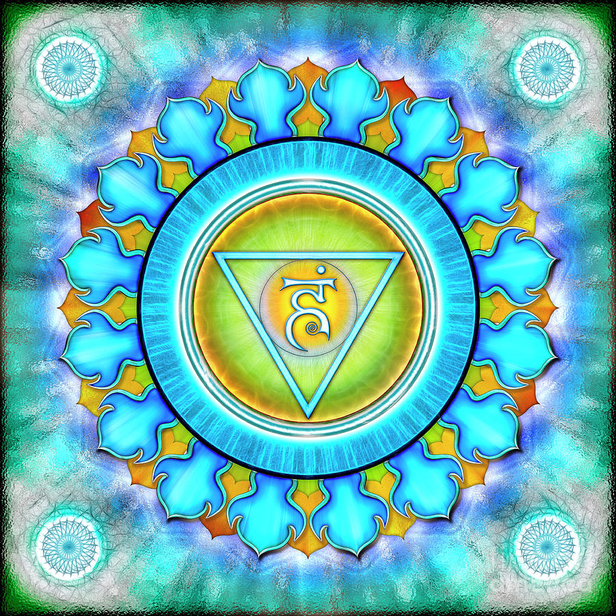 Throat Chakra - Series 3 Digital Art by Dirk Czarnota