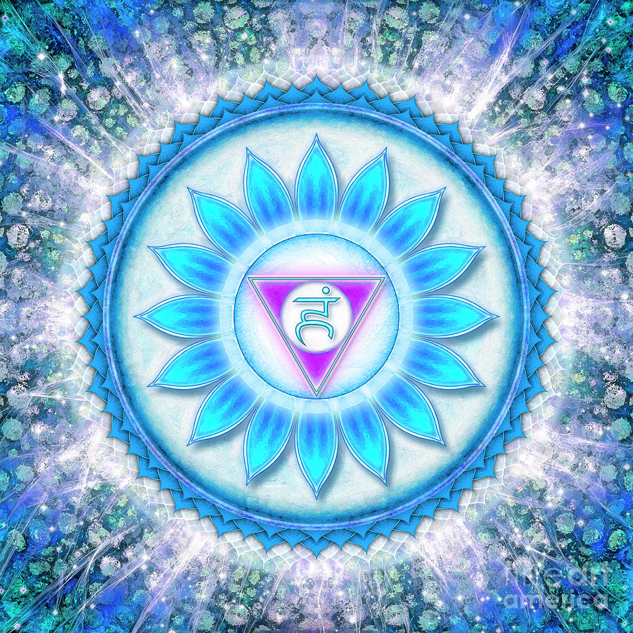 Throat Chakra - Series 6 Digital Art by Dirk Czarnota