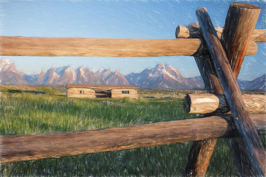 Through a Fence II Digital Art by Jon Glaser