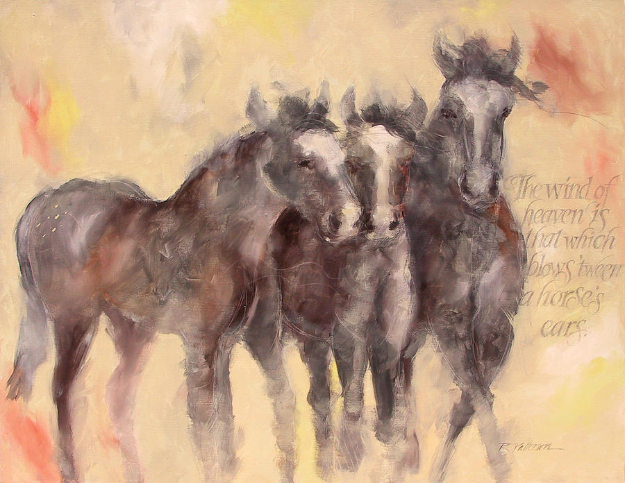 Nature Painting - Through A Horses Ears by Ron Patterson