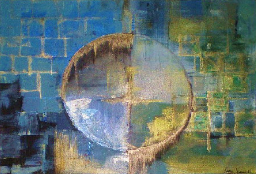 Abstract Painting - Through Glass I by Laura Sherrill