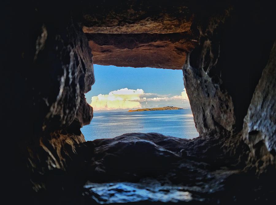 Landscape Photograph - Through Ruins by Drew Hutto