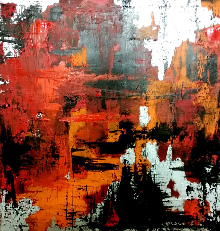 Abstract Painting - Through Somebody Elses Eyes  by Nick Burd