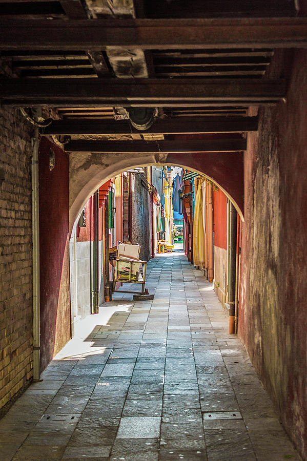 Through the Arch in Burano Photograph by Lisa Lemmons-Powers