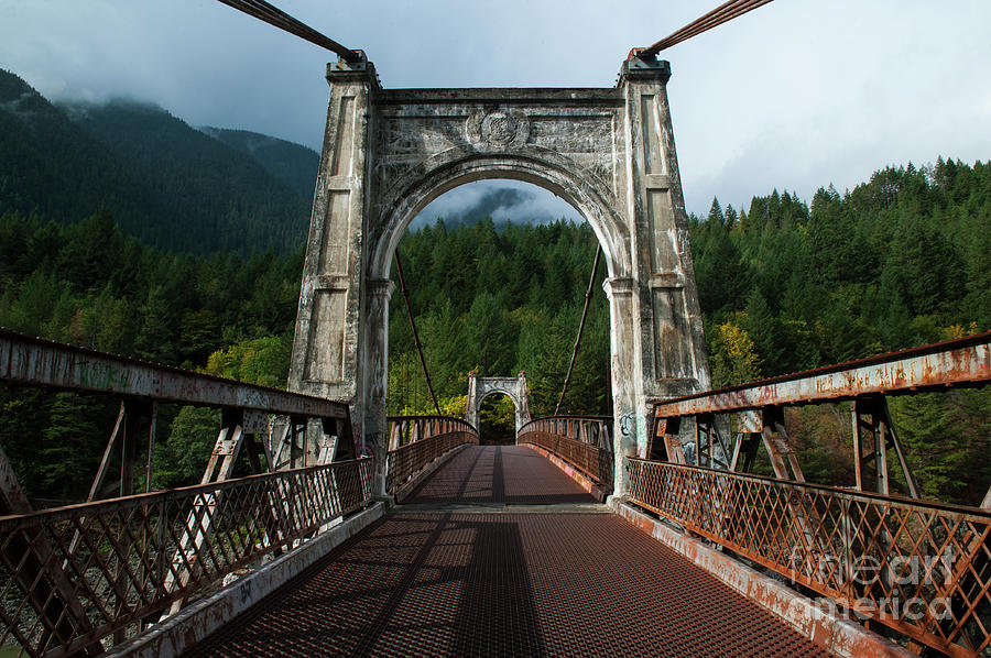 Bridge Photograph - Through the Arches by Rod Wiens