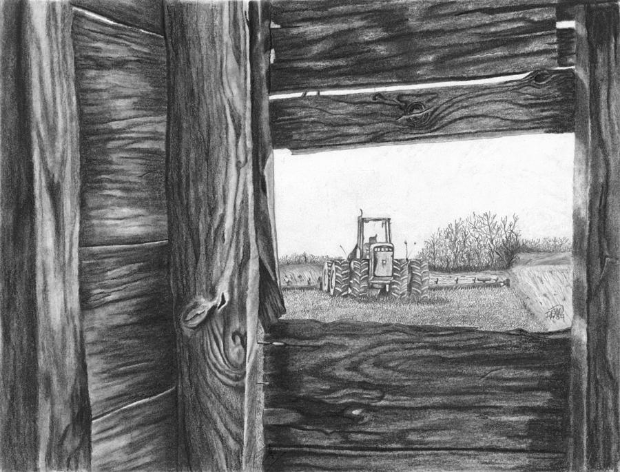 Through the barn Drawing by Dean Herbert - Fine Art America