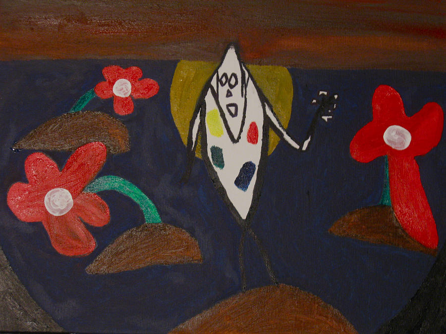 Flowers Still Life Painting - Through The Eyes Of A Child by Frankie Graham