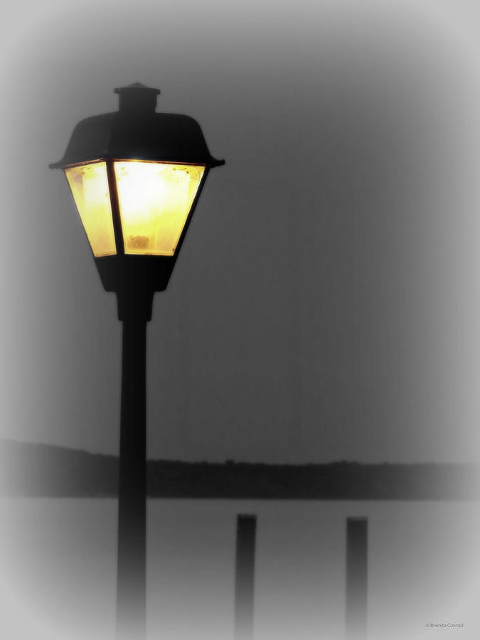 Lamp Photograph - Through the Fog by Dark Whimsy