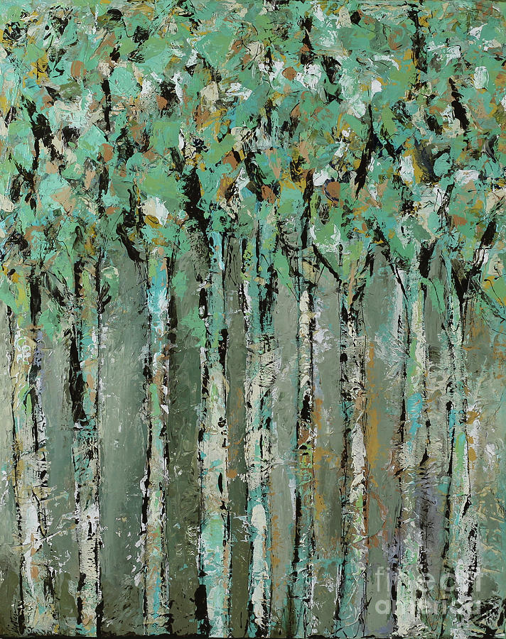 Through the Forest Painting by Kirsten Koza Reed