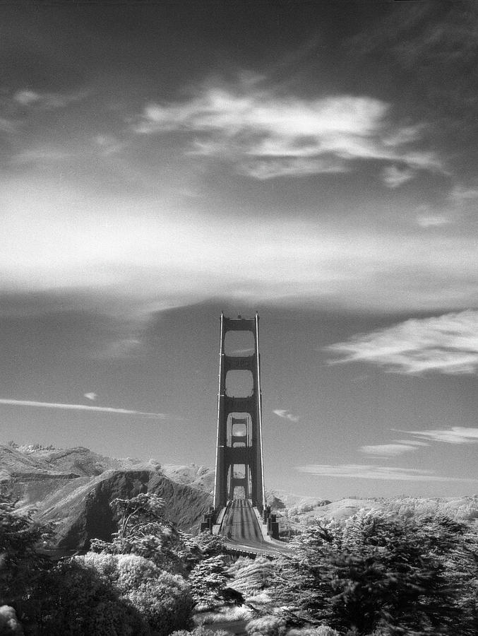 Golden Gate Bridge Photograph - Through the Golden Gate Bridge by Hans Mauli