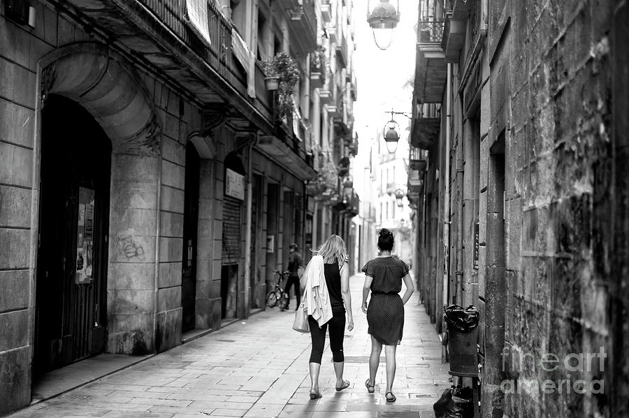 Through the Gothic Quarter Barcelona Photograph by John Rizzuto