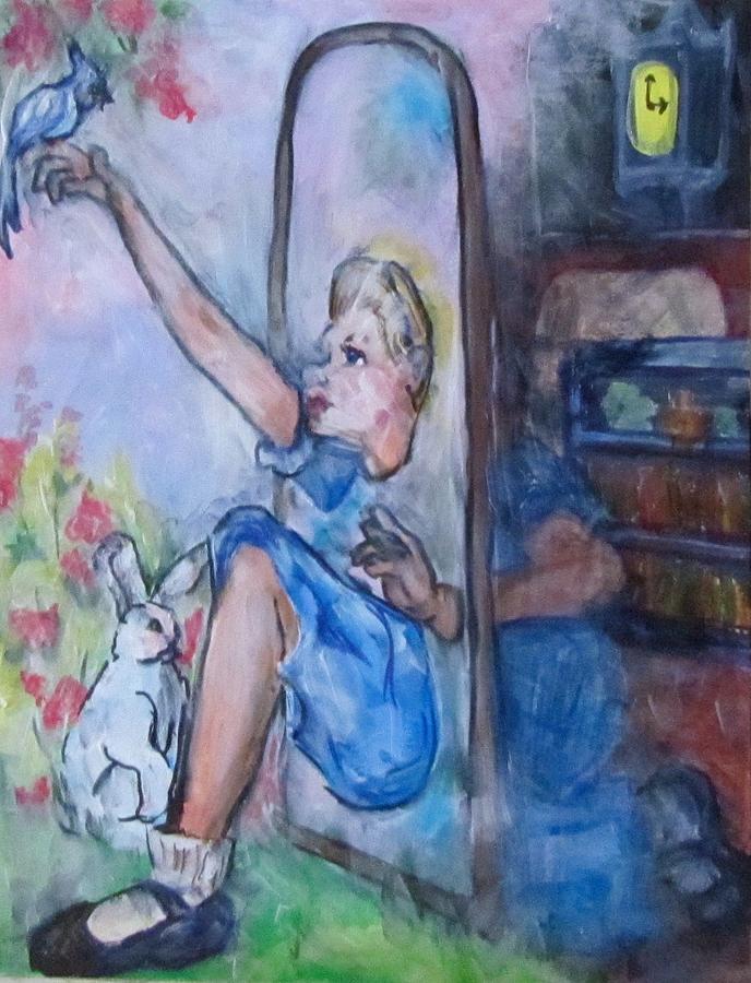 Through the Looking Glass Painting by Barbara OToole