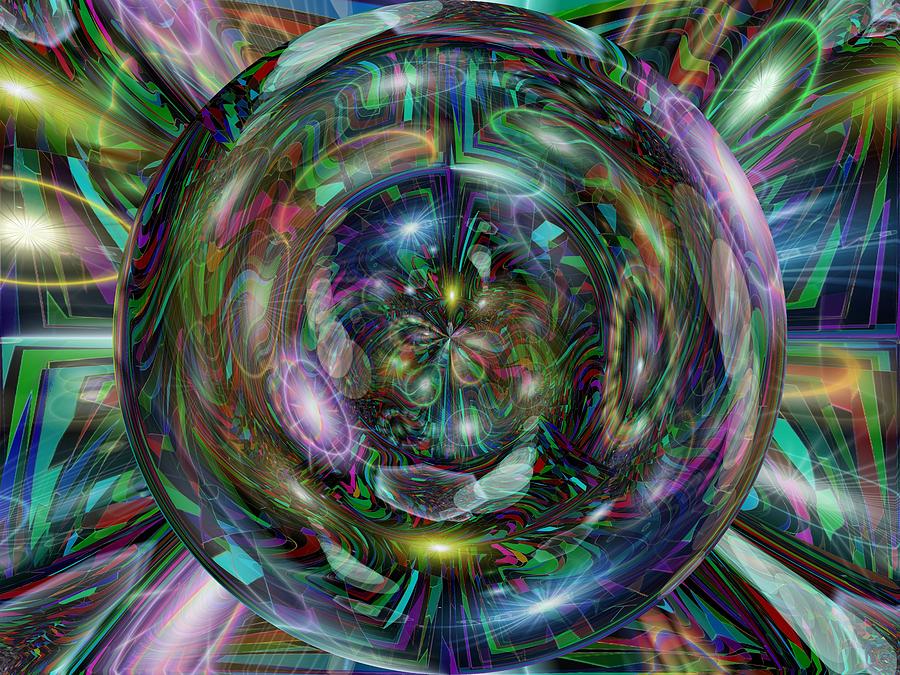 Abstract Digital Art - Through The Looking Glass by Tim Allen