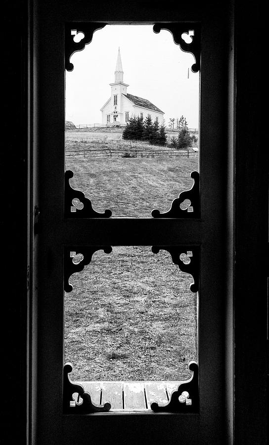 Through The Screen Door BW Photograph by Ginger Stein