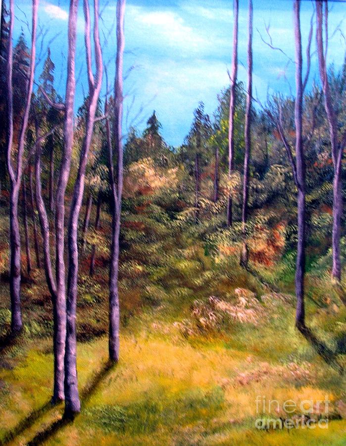 Through the Trees Painting by AMD Dickinson