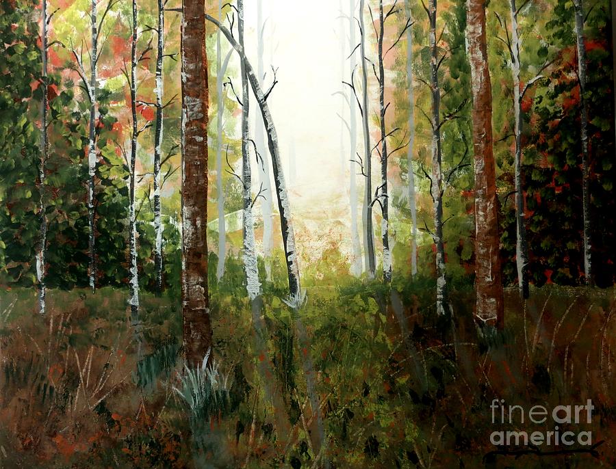 Through The Trees II Painting by Tim Townsend
