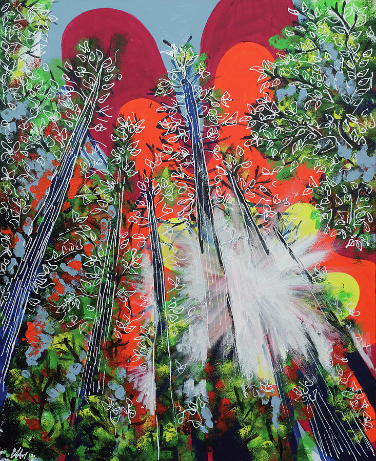Through the Trees Painting by Laura Hol Art