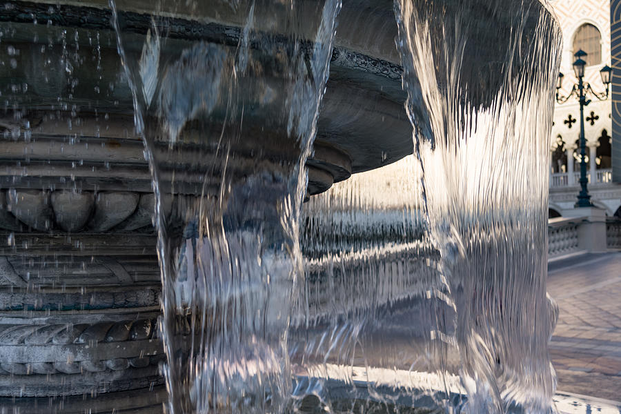Through the Water Curtain - a Silky Veil Added Dimension - Take One Photograph by Georgia Mizuleva