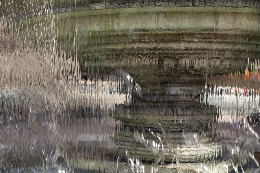 Through the Water Curtain - a Silky Veil Added Dimension - Take Two Photograph by Georgia Mizuleva