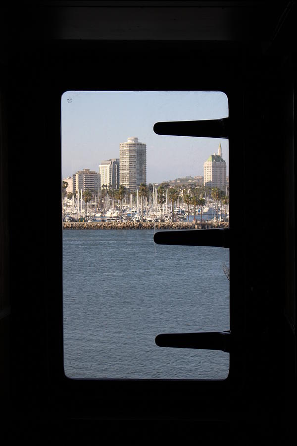 Through the Window of Queen Mary Photograph by Colleen Cornelius