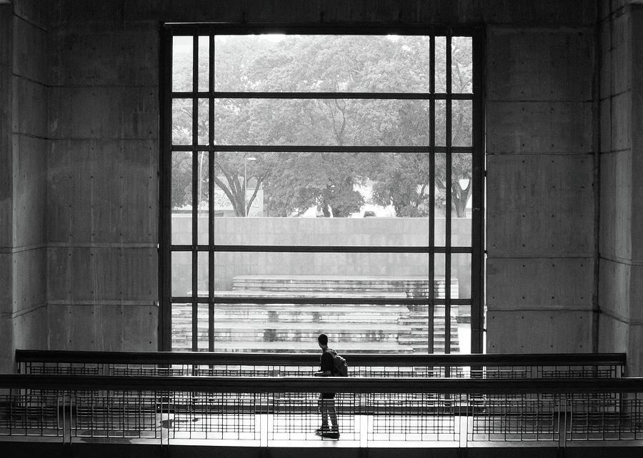 Black And White Photograph - Through the window. by Omar Alcala