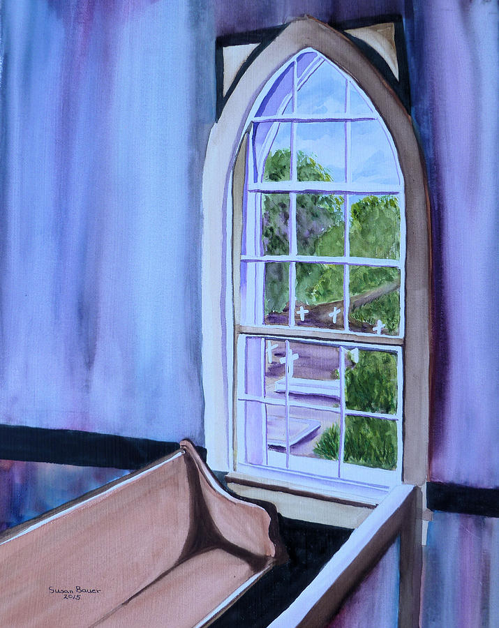 Through the Window Painting by Susan Bauer