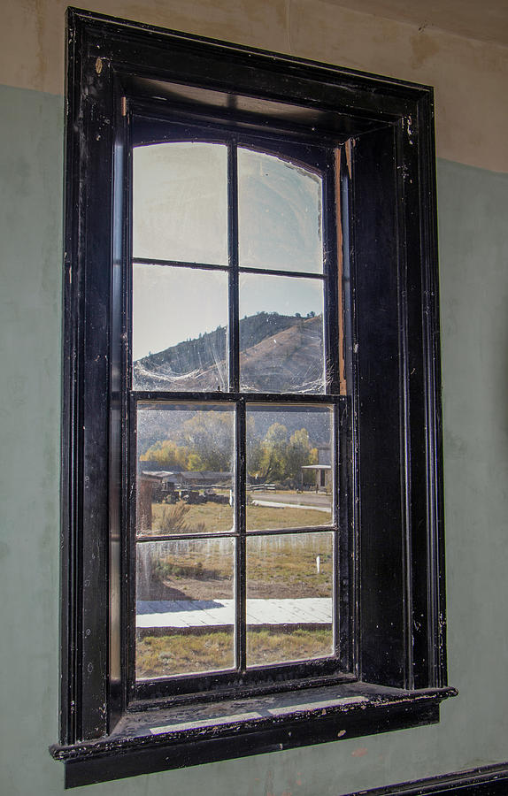 Through the Windows of Bannack 1 Photograph by Teresa Wilson