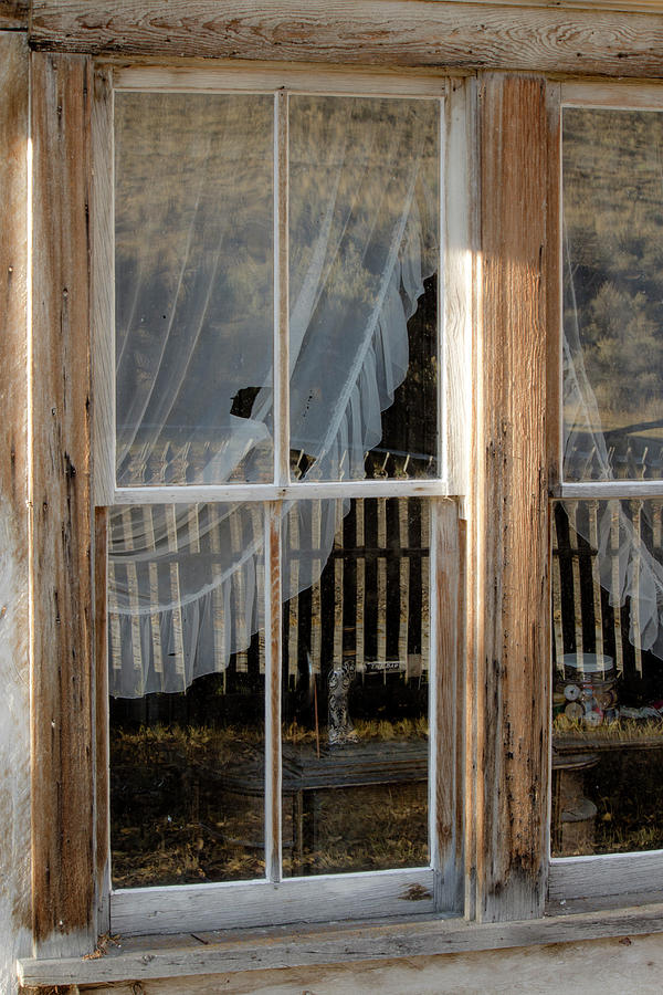 Through the Windows of Bannack 5 Photograph by Teresa Wilson