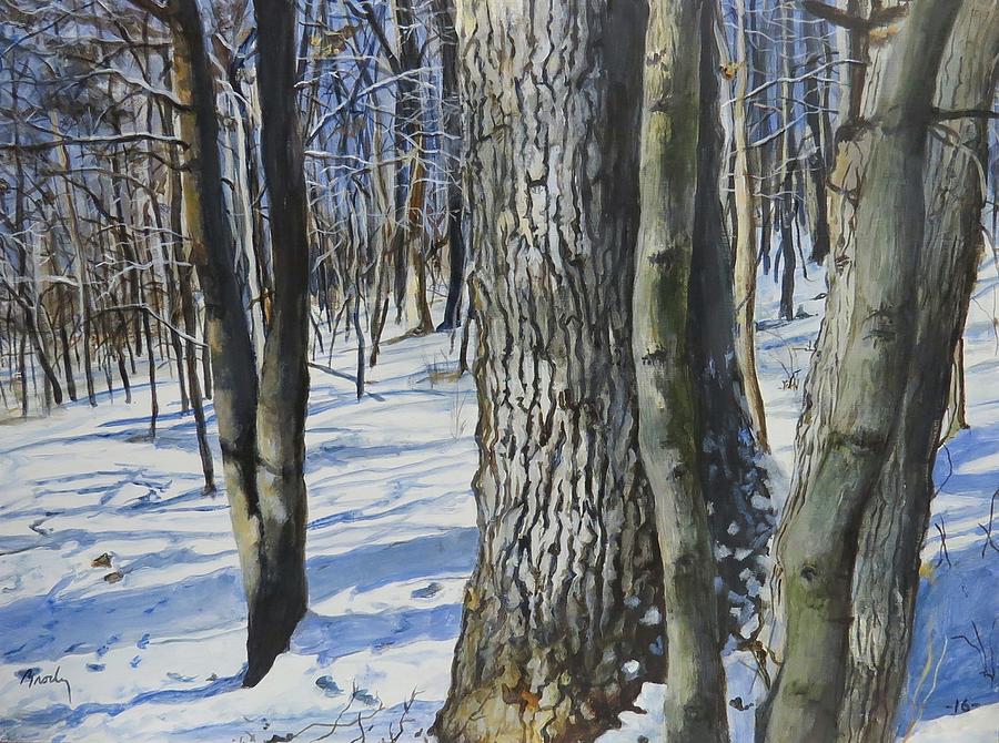Through The Woods Painting by William Brody