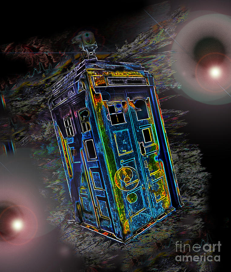 David Tennant Photograph - Tardis - Through Time and Space by Rhonda Chase