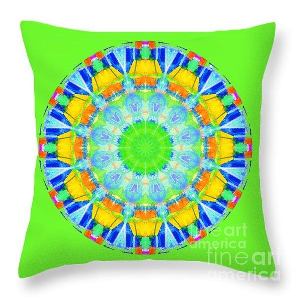Throw Pillow - Passionfruit Green Photograph by Jack Torcello