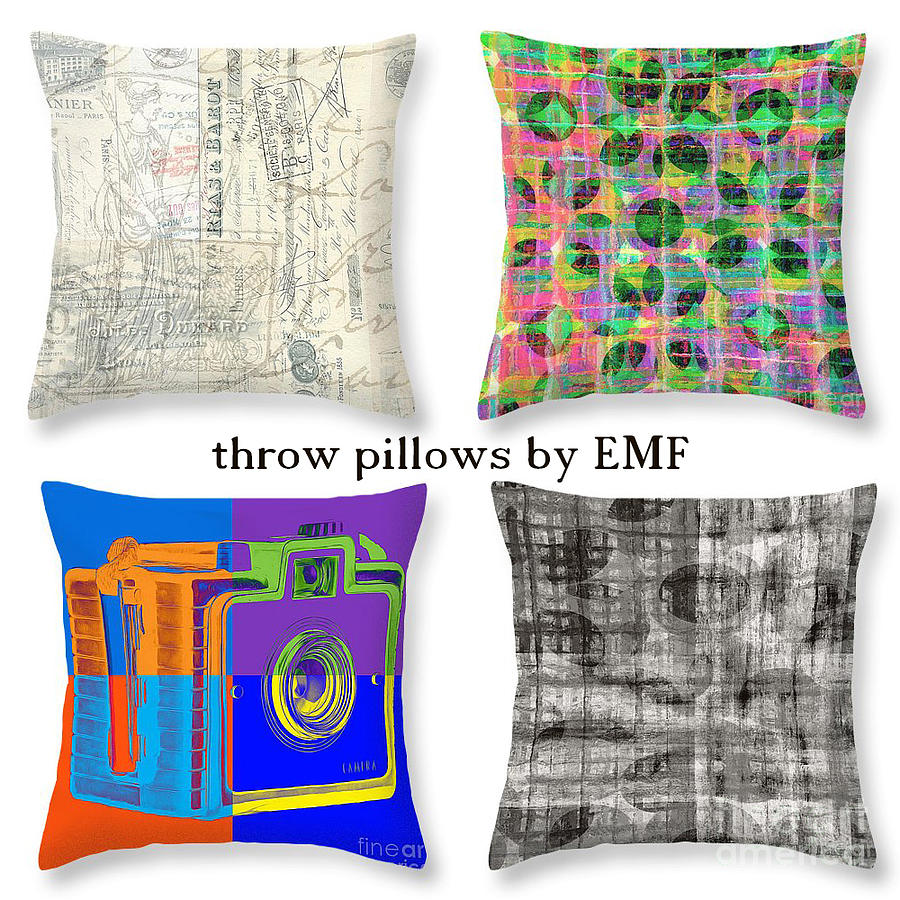 Abstract Photograph - Throw Pillows by Edward M. Fielding by Edward Fielding
