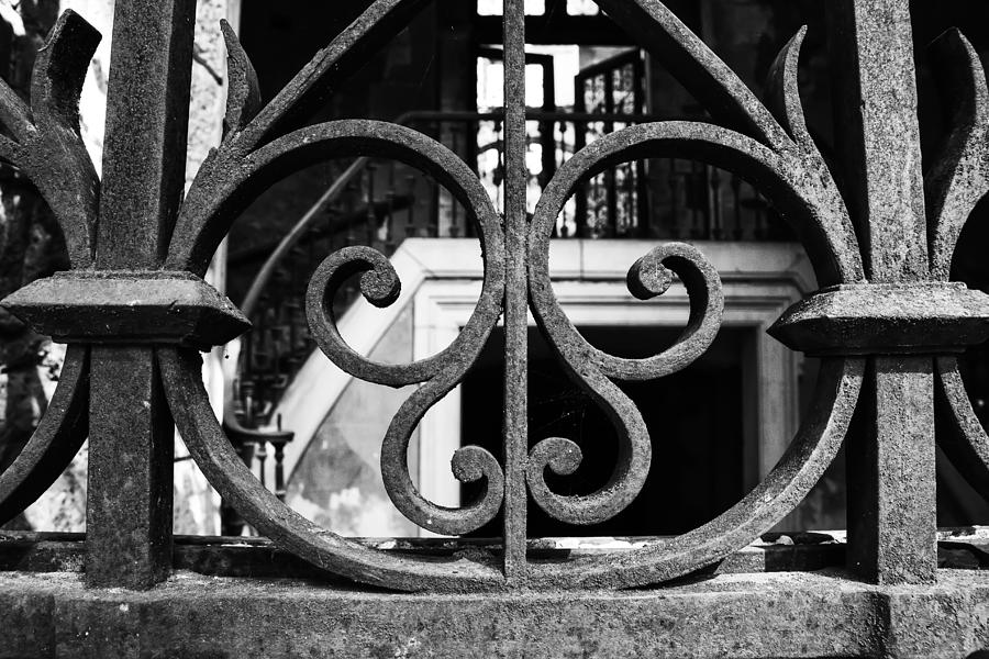 Thru a Wrought Iron Gate Photograph by Georgia Clare