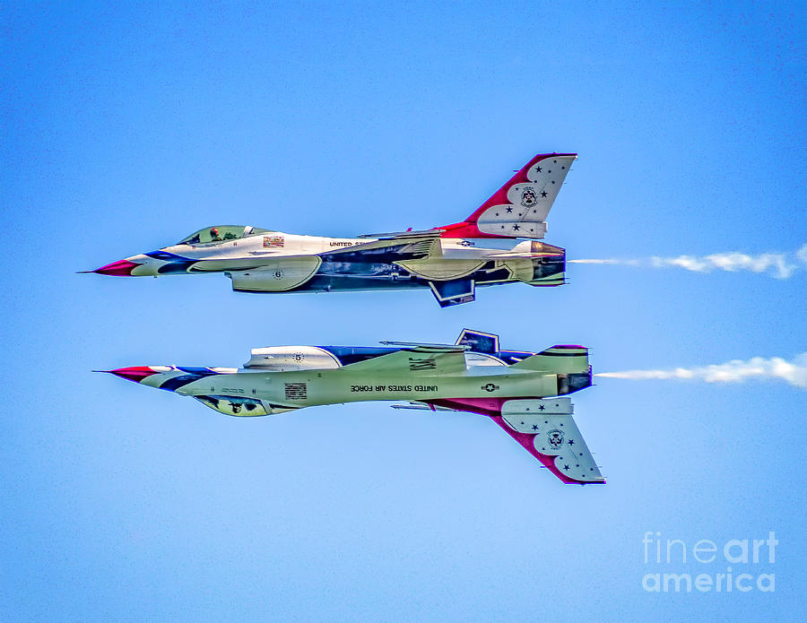 Thunderbirds Reflection Pass Photograph by Nick Zelinsky Jr