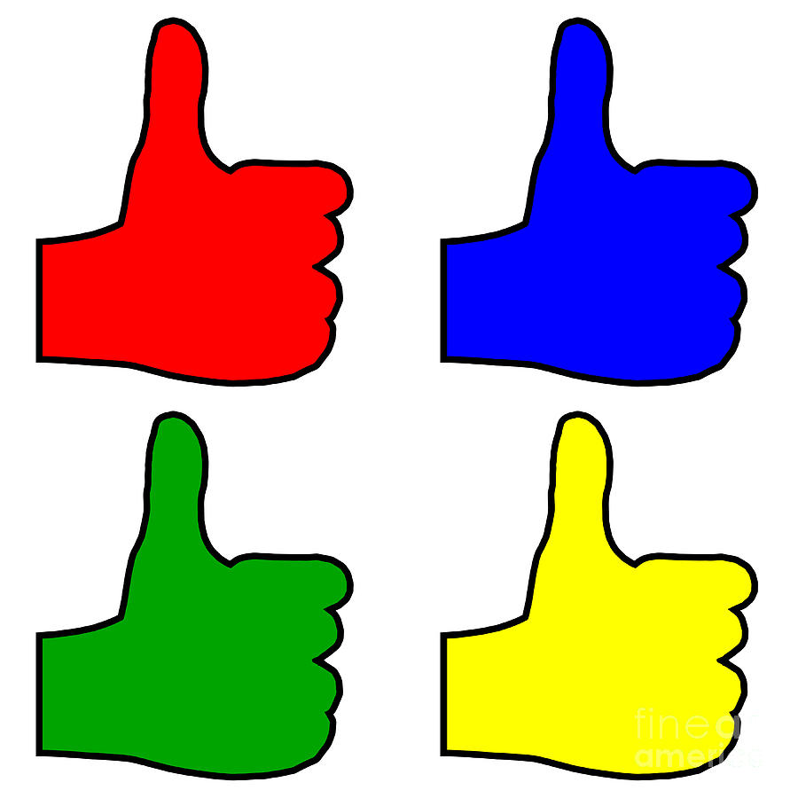 Thumbs Up Signs Digital Art