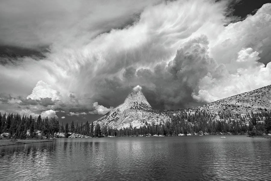Thunder Mountain Black And White Photograph